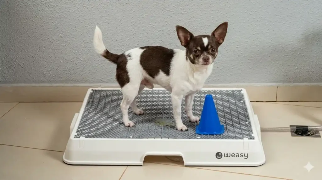 Mictório para cachorro macho pequeno funciona? (vale a pena ou não?) 2 Chihuahua Sanitario 1