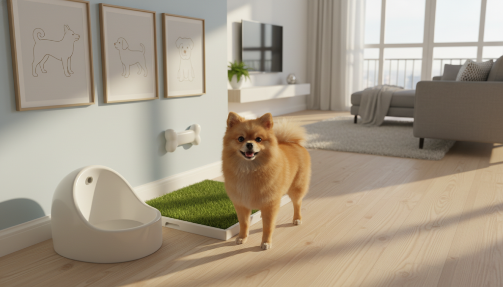 banheiro interno para cães